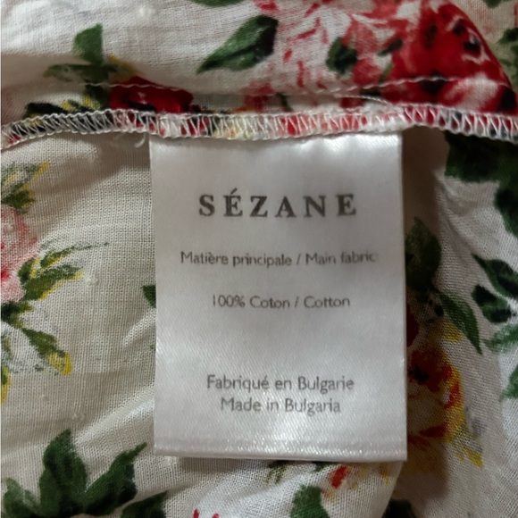 Sezane Multicolor Floral Ruffle Blouse - Picture 5 of 5